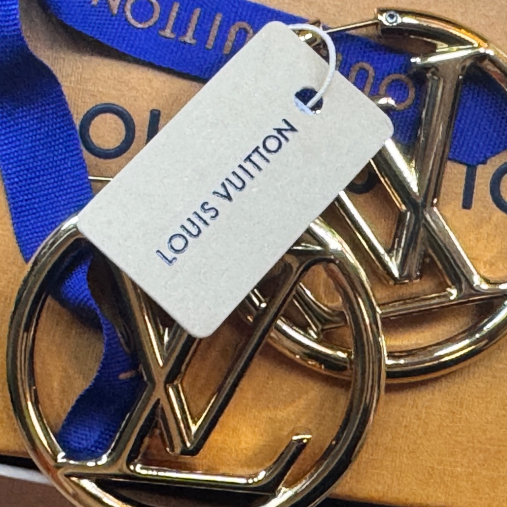 Louis Vuitton Orange Box with Blue Ribbon AUTHENTIC LV HOOPS! As seen on tv! - Picture 6 of 13